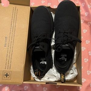 Dr. Martens Air Wair Santanita Black Canvas Shoes women’s size 8